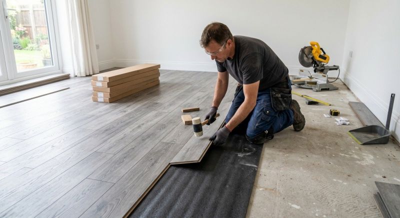 Laminate Floor Remodeling in Westborough, MA