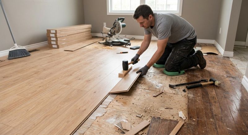 Laminate Floor Replacement in Holliston, MA