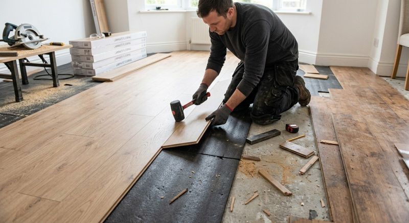 Laminate Floor Replacement in Lancaster, MA