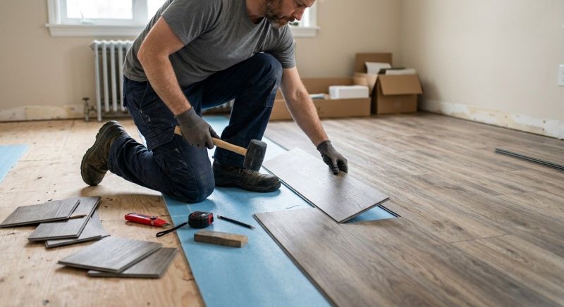 Linoleum Floor Installation in Holliston, MA