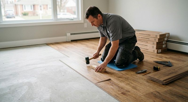 Linoleum Floor Installation in Newton, MA