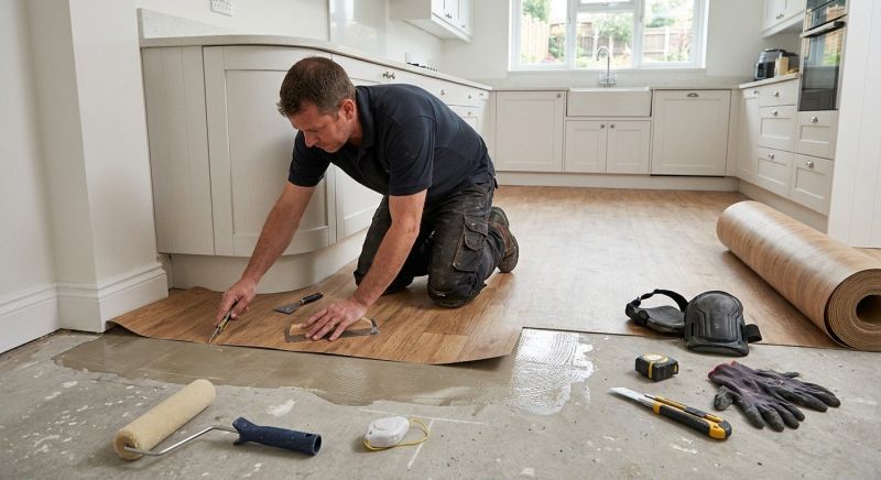 Sheet Linoleum Installation in Oakland, RI
