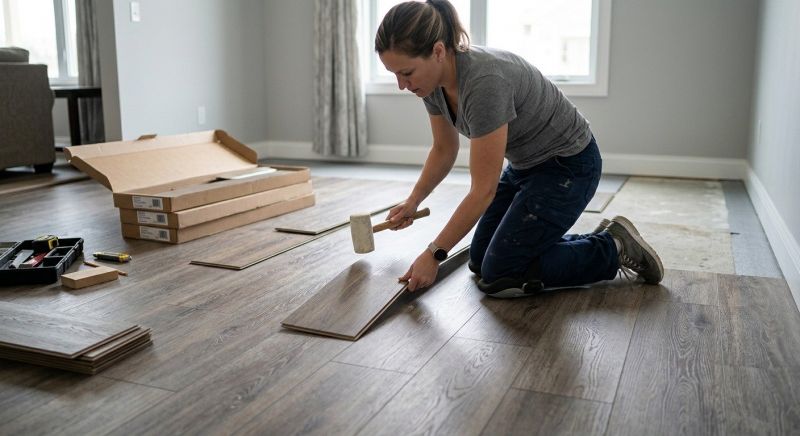 Vinyl Plank Floor Installation in Westborough, MA
